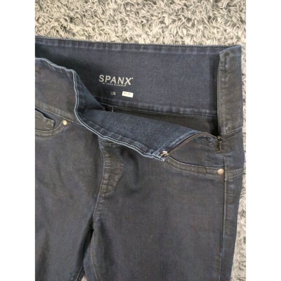 SPANX Jean Leggings Womens SZ L Blue 2310 Alexia Skinny‎ Shaping Coated Slimming - Picture 4 of 12